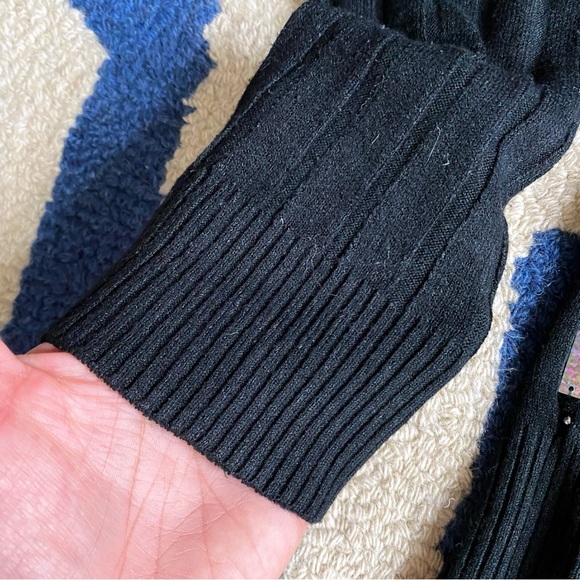 🖤 CACB BLACKE BEADED RUBBED CARDIGAN SWEATER! - Picture 9 of 13